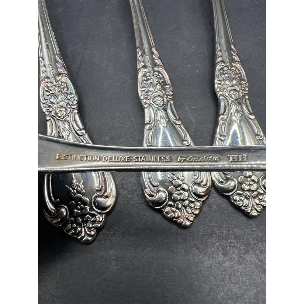 Oneida Kennett Square Distinction Deluxe Stainless Serving Tablespoons Set Of 5